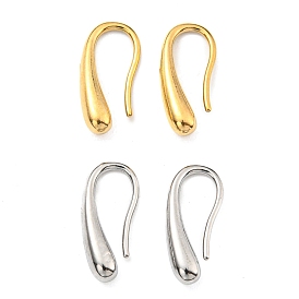 304 Stainless Steel Dangle Earrings, Teardrop