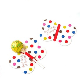 Бумажные конфеты леденцы карты, бабочка со словом сладкие конфеты и люблю тебя, для детского душа и украшения дня рождения