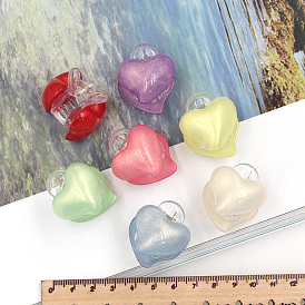 1200Pcs Heart Acrylic Claw Hair Clips for Girls Women