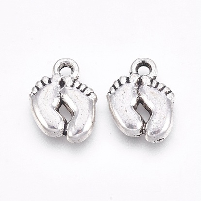 Tibetan Style Zinc Alloy Charms, Baby Foot