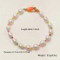 Natural Pearl Beaded Bracelets for Women, with Glass Seed Beads and 925 Sterling Silver Findings