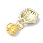 Alloy Enamel Pendants, with Alloy Tube Bails, Golden, 3D Cat Shape Charm
