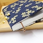A5/A6 Cloth Book Covers, Vintage Notebook Wraps, Rectangle with Crane/Sakura Pattern