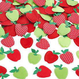 80 шт 3 стиль плюшевая ткань украшения аксессуары, детские заколки для волос своими руками, костюм, яблоко