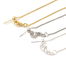 Латунные цепочки-коробки с регулируемым слайдером