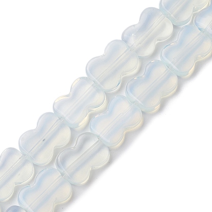 Brins de perles de verre opalite, bowknot