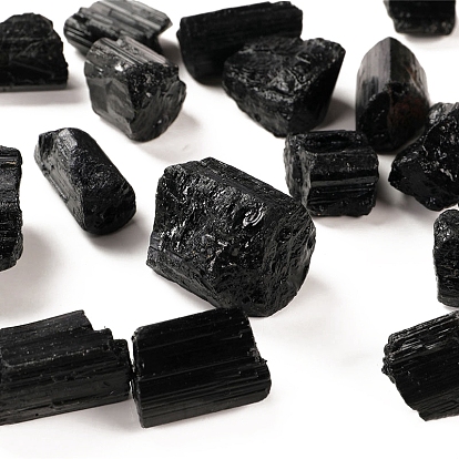 Natural Black Tourmaline Beads, for Aroma Diffuser, Wire Wrapping, Wicca & Reiki Crystal Healing, Display Decorations, Nuggets