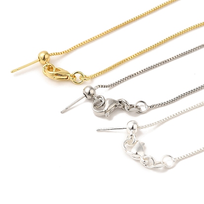 Латунные цепочки-коробки с регулируемым слайдером