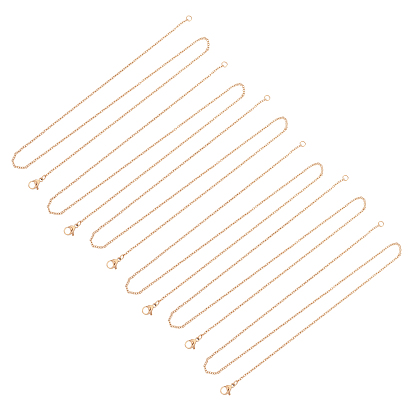 Вакуумное покрытие pvd 304 ожерелья из нержавеющей стали, с карабин-лобстерами 