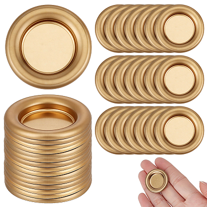 80Pcs Tinplate Incense Burner Holder, Incense Cone Tray, Flat Round