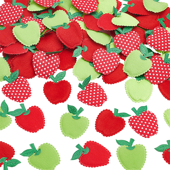 80 шт 3 стиль плюшевая ткань украшения аксессуары, детские заколки для волос своими руками, костюм, яблоко