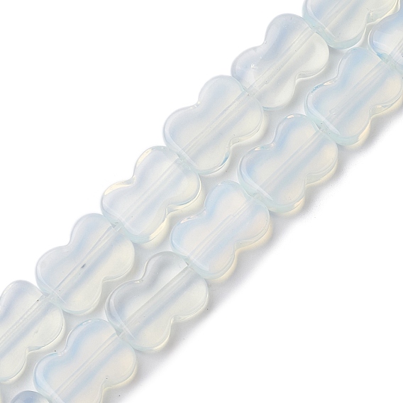 Brins de perles de verre opalite, bowknot