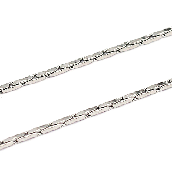 304 Stainless Steel Cardano Chains, Unwelded, 1x0.5mm