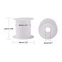 Plastic Spools, Wheel, White, 35x42mm, Hole: 12mm