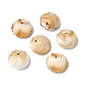 Непрозрачные акриловые брелоки, плоско-круглые