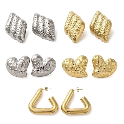 304 серьги-гвоздики из нержавеющей стали для женщин