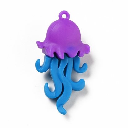 PVC Plastic Big Pendants, Jellyfish