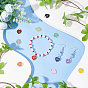 Nbeads 12Pcs 12 Style 304 Stainless Steel Enamel Pendants, Stainless Steel Color, Heart