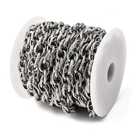 304 цепи из текстурированной нержавеющей стали с овальными звеньями, с катушкой, несварные