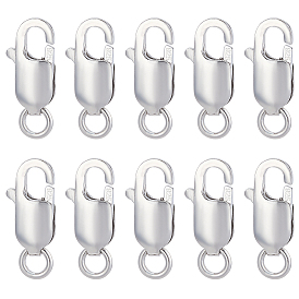 10 шт. 925 застежки-когти из стерлингового серебра, с печатью 925