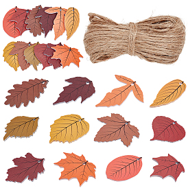 120 шт. праздничные украшения из листовой бумаги, с 1 связкой веревок