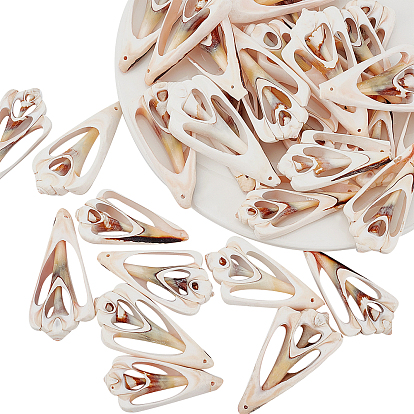 6 Bags Shell Pendants, Triangle