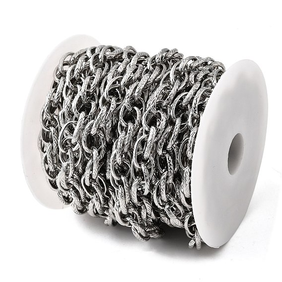 304 цепи из текстурированной нержавеющей стали с овальными звеньями, с катушкой, несварные