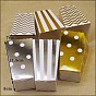 Dot/Wave/Striped Paper Popcorn Boxes, Pop Corn/Candy/Sanck Boxes, Party Decoration