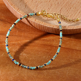 Браслеты из стеклянных бусин для женщин, рондель