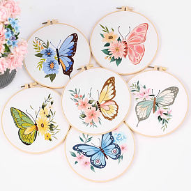Butterfly element embroidery diy material package semi-finished product kit cross stitch Suzhou embroidery classic