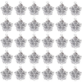 60 шт. подвески из цинкового сплава в тибетском стиле, цветок ссылки