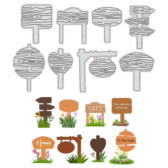 Трафареты для резки дорожных знаков из углеродистой стали, Шаблон для изготовления бумажных карточек с декоративным тиснением для скрапбукинга своими руками, художественный промысел