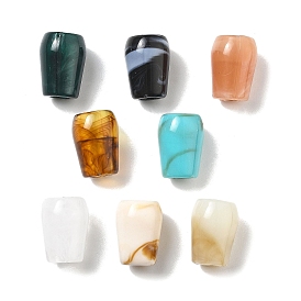 Двухцветные акриловые бусины, бусы из искусственного камня, конус