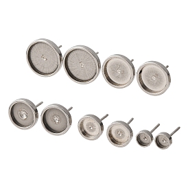 201 Выводы серьги из нержавеющей стали шпилька, плоско-круглые, с 316 нержавеющей стали