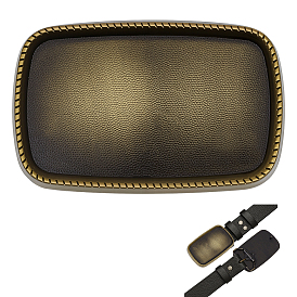 1 застежки-пряжки из сплава в тибетском стиле, прямоугольные