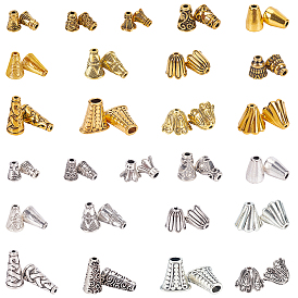 Tibetan Style Alloy Bead Cone, Mixed Shapes