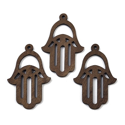 Подвески из орехового дерева, хамса рука