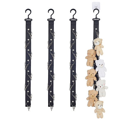 Нейлоновые вешалки для шляп для органайзера для шляп в шкафу, с зажимами из нержавеющей стали