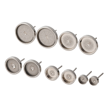 201 Выводы серьги из нержавеющей стали шпилька, плоско-круглые, с 316 нержавеющей стали