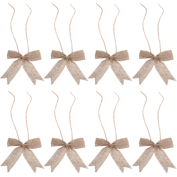 Рождественский полиэстеровый бант для украшения подарочной коробки