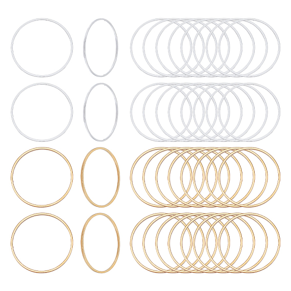 100шт 2 цвета латунные соединительные кольца, кольцо