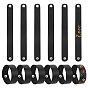 PU Imitation Leather Cord Bracelets, Iron Snap Bracelets for Men Women