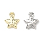 Alloy Charms, Hammered Star Charms