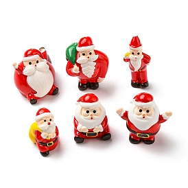 Christmas Resin Santa Claus Ornament, Micro Landscape Decorations
