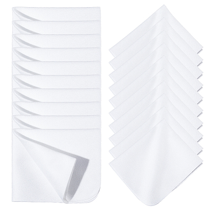 20 тряпка для чистки очков из замшевого волокна, прямоугольные