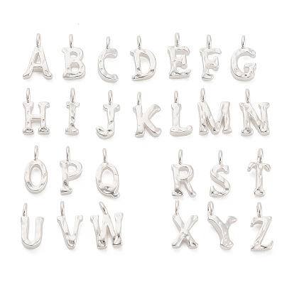 26 шт. 26 стили 925 подвески из стерлингового серебра, Письмо ~ Z