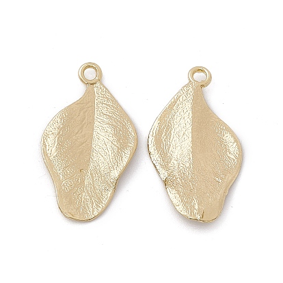 Crémaillère pendentifs en alliage placage, feuille