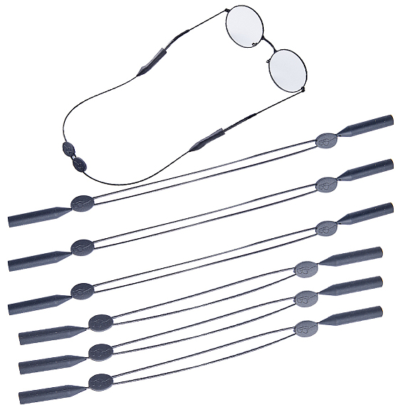 4 шт 2 стили силиконовый регулируемый ремешок для очков без хвоста, фиксирующий ремень