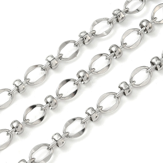 304 цепи овальные из нержавеющей стали, без никеля , пайки, с катушкой