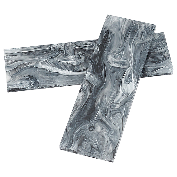 Акриловые листы с мраморным рисунком, для изготовления рукоятки ножа, прямоугольные